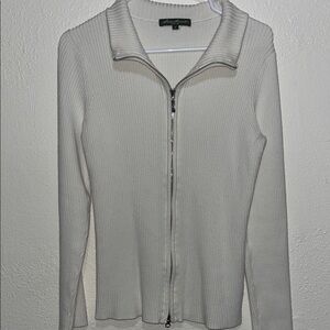 Eddie Bauer Ivory Ribbed Sweater